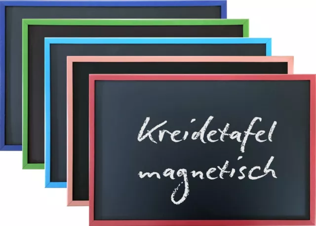 Kreidetafel magnetisch farbig Schultafel 40 x 60 cm Schultafel Maltafel Kinder