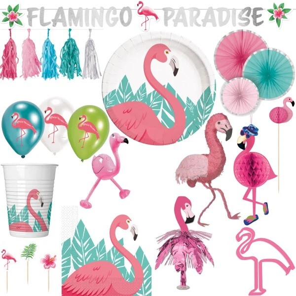Flamingo Décoration pour Fêtes Anniversaire Fête D'Enfant Hawaii Été