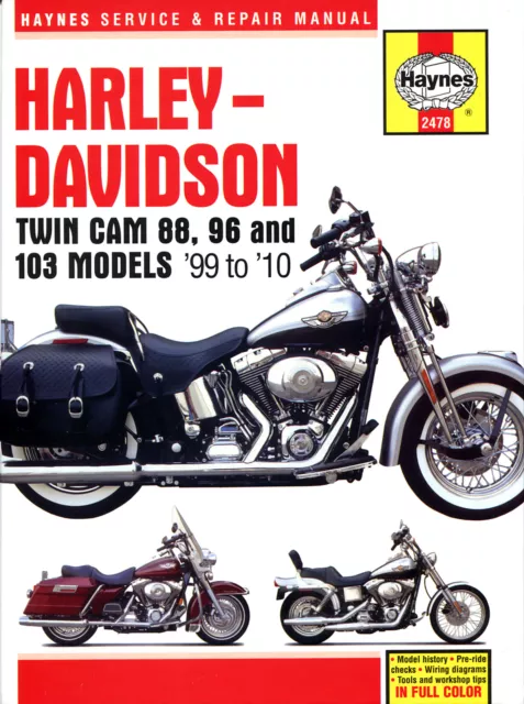 Harley-Davidson Twin Cam 88, 96 & 103 Models (99 - 10) Haynes Manual (Paperback)