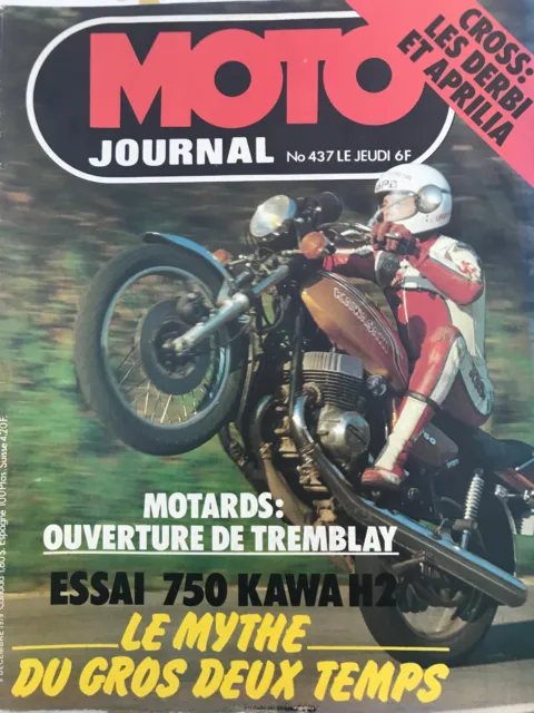 Revue Moto Journal - n°437 - 1979 - KAWASAKI 750 H2  2Temps
