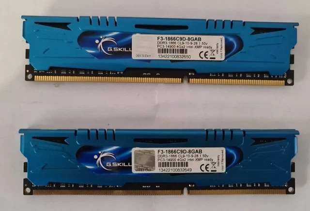 Kit Mémoire RAM G.Skill RipjawsX 8 Go (2x4 Go) DDR3 1600 MHz SODIMM 1.35V CL11 - Neuf