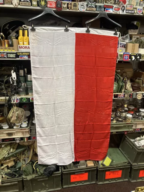 Polish Country Flag Polska Flaga 5x3 Lightweight Cotton Indoor / Display Flag