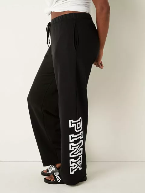 Victoria's Secret Pink Fleece Heritage Sweatpants, Women's Sweatpants, Grey  (XS) at  Women's Clothing store