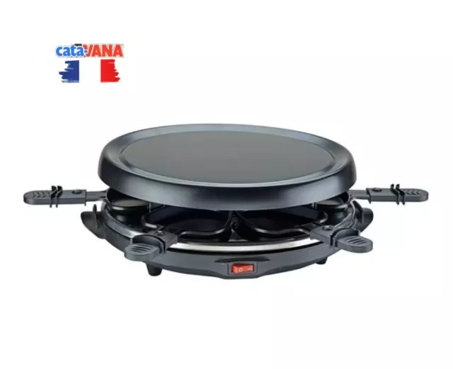 Appareil Raclette & Gril 6 personnes + Poêlons et Spatules 2