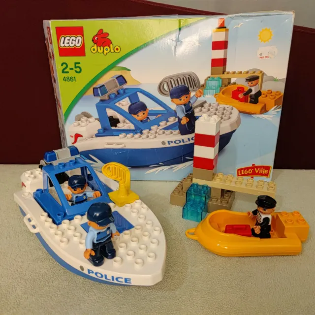 gnist Bliv boliger LEGO DUPLO 4861 - Le bateau de Police - Voleur EUR 59,99 - PicClick FR