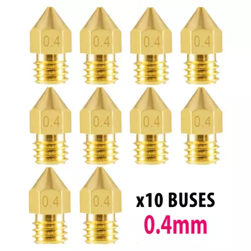 10pcs 0.4mm Extruder Nozzle Creality CR-10 V3 / CR-10 Mini / CR-20 3D printer