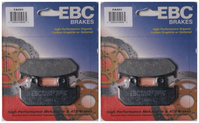 EBC Organic Brake Pads FA203 (2 Packs - Enough for 2 Rotors)