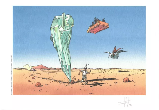 Ex-Libris Hommage A Moebius Numerote Et Signe Par Lebeault Neuf