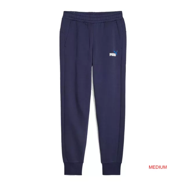 Puma ESS+ 2 Col Logo Pants Mens Puma Navy