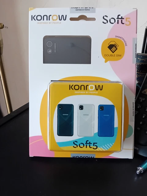 Coque De Cadre Pour Smartphone Konrow Soft5 (édition 2022), Couleur Noire, Neuve