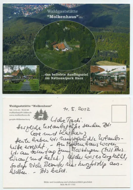 56222 - forest restaurant whey house in the Harz National Park - old postcard