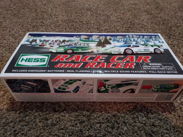 2009 HESS TOY TRUCK RACE CAR and RACER new in box mint condition