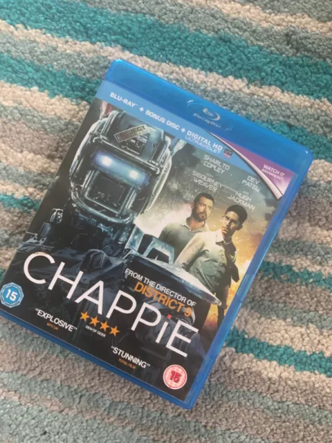 CHAPPIE BLU Ray + Bonus Disc + Digital HD Ultraviolet