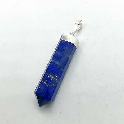 Lapis lazuli in sterling silver set pendants crystal jewelry lapis pendant