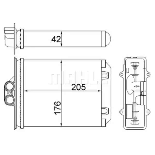 Wärmetauscher Innenraumheizung MAHLE AH 216 000S für Opel Saab Vectra B CC 9-5