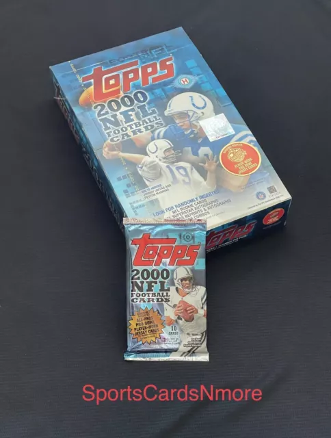 2000 Topps Factory Sealed Hobby Football Pack ~ Possible Peyton Manning Auto