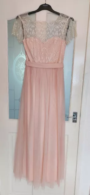 Little Mistress Maxi Long Rose Dress Size 10