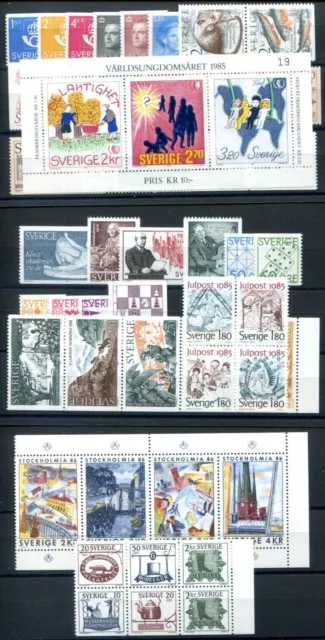 SCHWEDEN 1985 1316-1329, 1334-1368 ** POSTFRISCH JAHRGANG fast KOMPLETT(00122