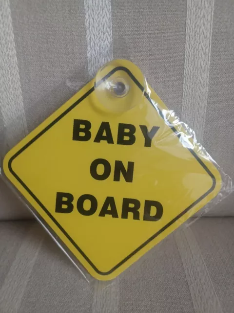 baby on board car sign suction cup