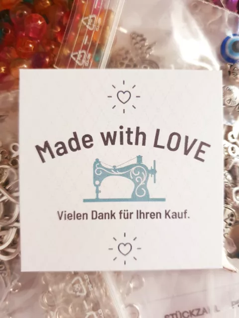 SWANEWIT Nähmaschine Dankekarten ♥ Made with LOVE Vielen Dank für Ihren Kauf