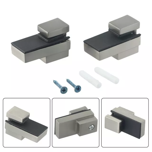 Almacenamiento de baño soportes de estantería envejecimientos de vidrio legia de zinc 2 piezas 3-22 mm