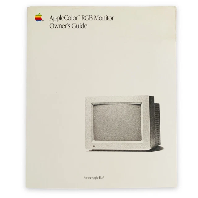 VTG 1989 Apple AppleColor RGB Monitor Owner's Guide