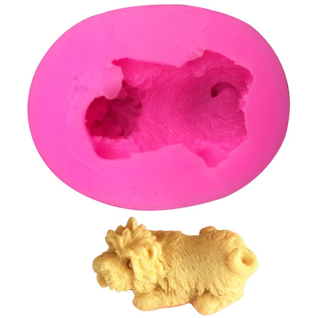 cane silicone candela stampo argilla fondente torta strumenti decorazione cottura stampo per torta LM❤