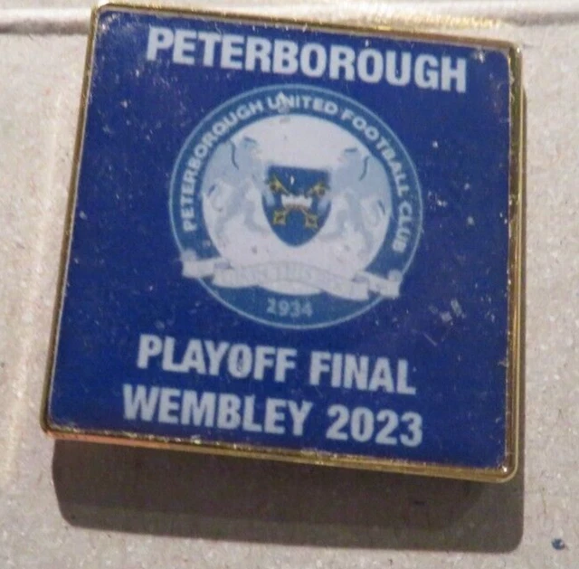 PETERBOROUGH UNITED LEAGUE One Playoff Final Wembley 2023 Blue Oblong