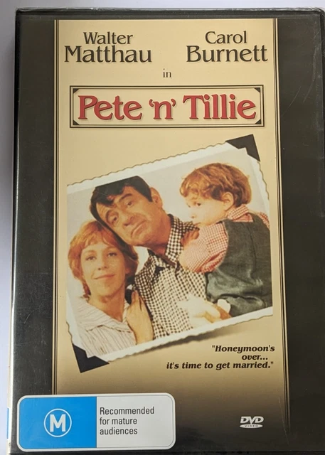 PETE 'N' TILLIE DVD 1972 NEW Region 4 Walter Matthau, Carol Burnett