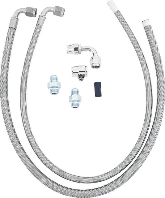 1979-04 Ford Fox Body; Detroit Speed; Power Steering Hose Kit; For Use With DSE