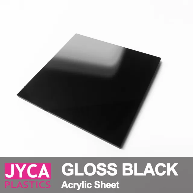 BLACK Glossy Acrylic Perspex Sheet Panel【Up to 20% OFF】【BEST Price】FREE POST