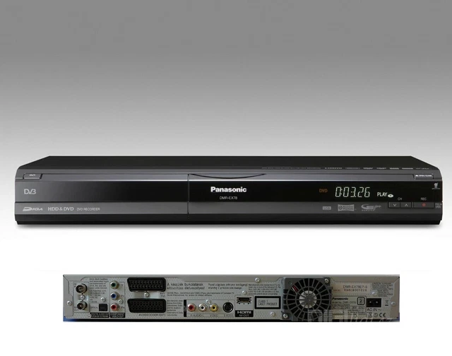 PANASONIC MULTIREGION DMREX78 DVD HDD Recorder 250GB HDMI Freeview1Y WARRANTY £187.99