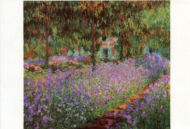 CARTE ART LE Jardin de l'artiste à Giverny Peinture de Claude MONET EUR