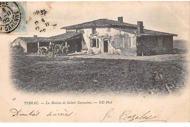 31 .n°  107085 . pibrac .la maison de sainte germaine .attelage .