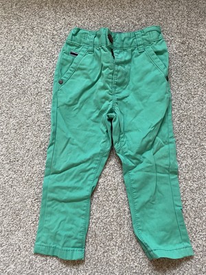 NEXT Ragazzi Green Cotton Capri Pantaloni Taglia 9-12 mesi 