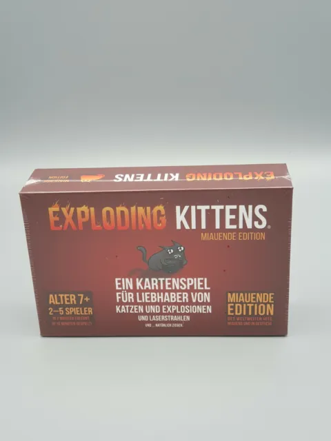 Exploding Kittens - Miauende Edition, Kartenspiel, Gesellschaftsspiel