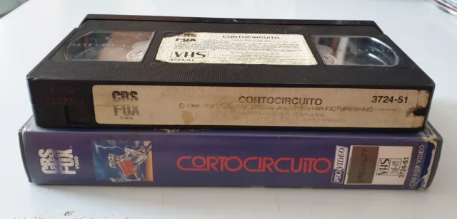 VHS CORTOCIRCUITO 1986 US aka Short Circuit 1° Edicion CBS/Fox RARE 3