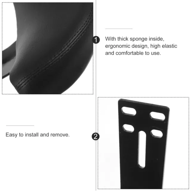 E-Bike Seat Backrest Cushion Black Rack Pad Accessory-BH 3