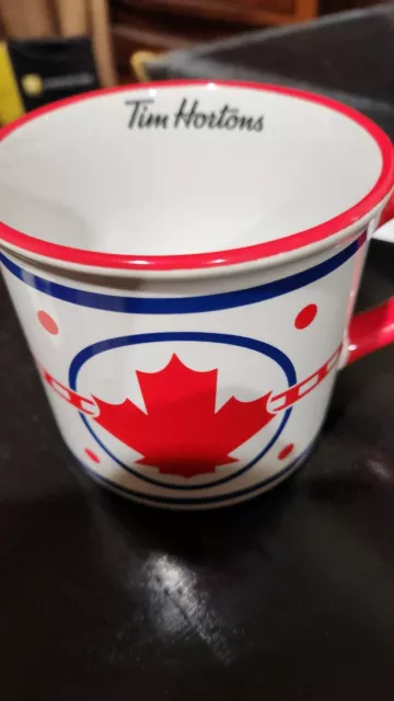 Tim Hortons 2022 Tim's Ice Hockey Rink Ceramic Coffee Soup Mug Cup NEW