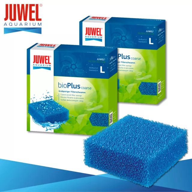 Juwel 2 X Bioplus Grossier Pores Éponge Filtrante L Aquarium Milieu Filtrant