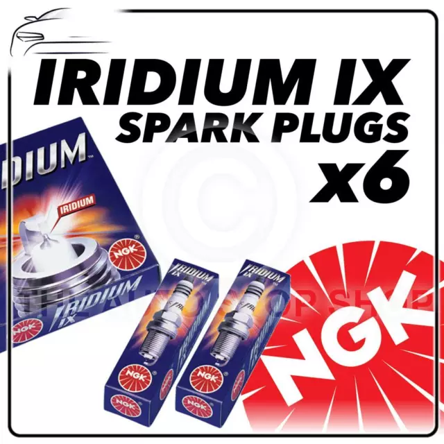 6x NGK SPARK PLUGS Part Number BKR9EIX Stock No. 2669 Iridium IX New Genuine