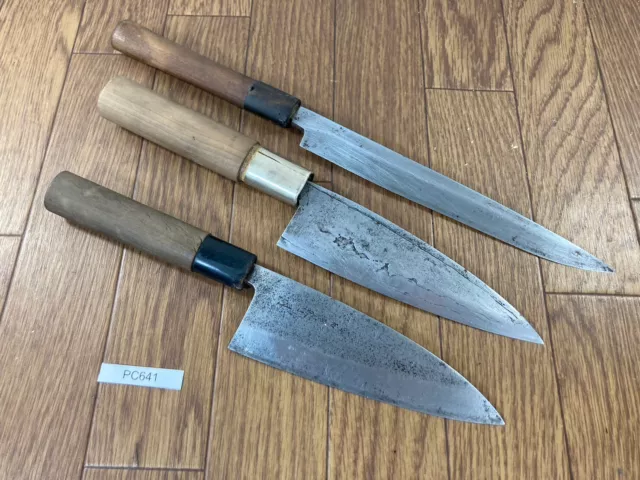 Japanisch Küchenchefs Küche Messer Set 3 Teile Yanagiba Deba Aus Japan PC641