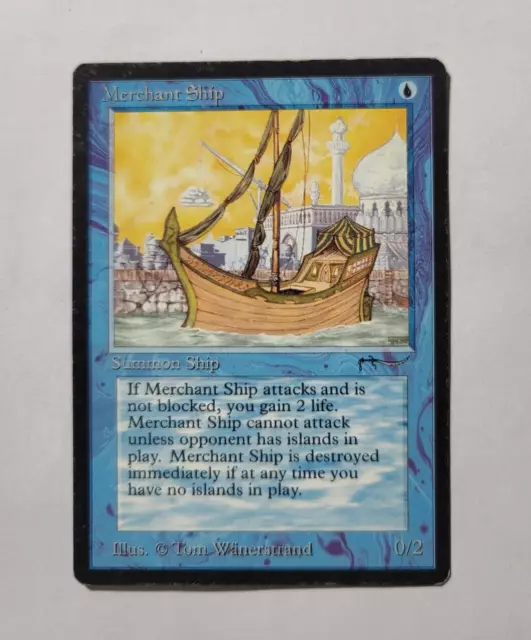 Merchant Ship Arabian Nights MP Magic the Gathering Card