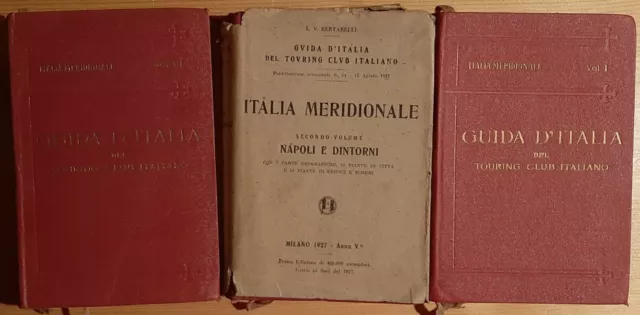 LOTTO GUIDE D’ITALIA DEL TCI. 6 VOLUMI 	 di L. V. Bertarelli, TCI 1920 e segg.