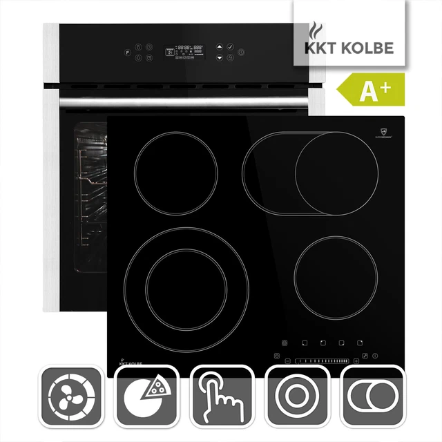 Cuisinière: 60cm Four encastrable EB8313ED + 59cm Plaque Eletrique KFS59RL