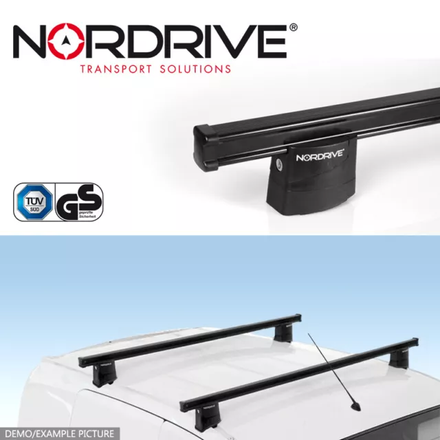 NORDRIVE Lastenträger Schwerlast Kargo 2-Träger Stahl Dach Fiat Scudo 2007-2016