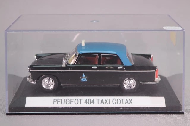 Miniature Label43 Peugeot 403 Taxi Cotax Paris – échelle 1/43, Noire, édition Limitée