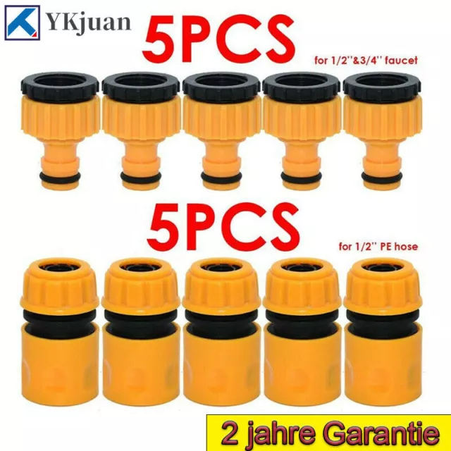 Garden Hose Connectors Set Watering Pipe Tap Plastic Connector Adaptor Fitting
