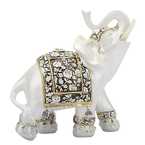 HEEPDD Elephants Collectible Statue, Vintage Exquisite Elephant Sculpture