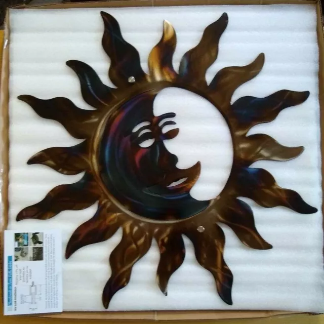 metal Sun with moon unique home decor Garden country cottage kitchen wall art